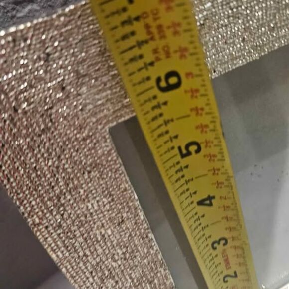 Silver Plate Textured Picture Frame Holds 5x6 picture - Picture 4 of 5